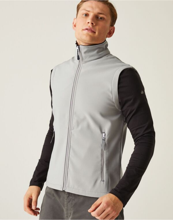 Regatta Ascender Mens Softshell Gilet | Fleece Lined Stretch Body Warmer | 3 Colours | S-3XL - Gilet - Logo Free Clothing