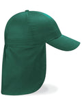 Beechfield Junior Legionnaire Style Cap | 100% Cotton | 7 Colours | Kids Unisex Size - Hat - Logo Free Clothing