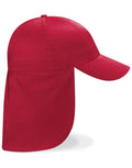 Beechfield Junior Legionnaire Style Cap | 100% Cotton | 7 Colours | Kids Unisex Size - Hat - Logo Free Clothing