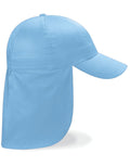 Beechfield Junior Legionnaire Style Cap | 100% Cotton | 7 Colours | Kids Unisex Size - Hat - Logo Free Clothing