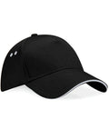 Beechfield Ultimate Sandwich Peak Cap | Unisex | Cotton Drill | 14 Colours | One Size - Hat - Logo Free Clothing