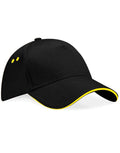Beechfield Ultimate Sandwich Peak Cap | Unisex | Cotton Drill | 14 Colours | One Size - Hat - Logo Free Clothing