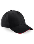 Beechfield Athleisure 6 Panel Cap | Unisex | Mid-Profile | Cotton | 8 Colours | One Size - Hat - Logo Free Clothing