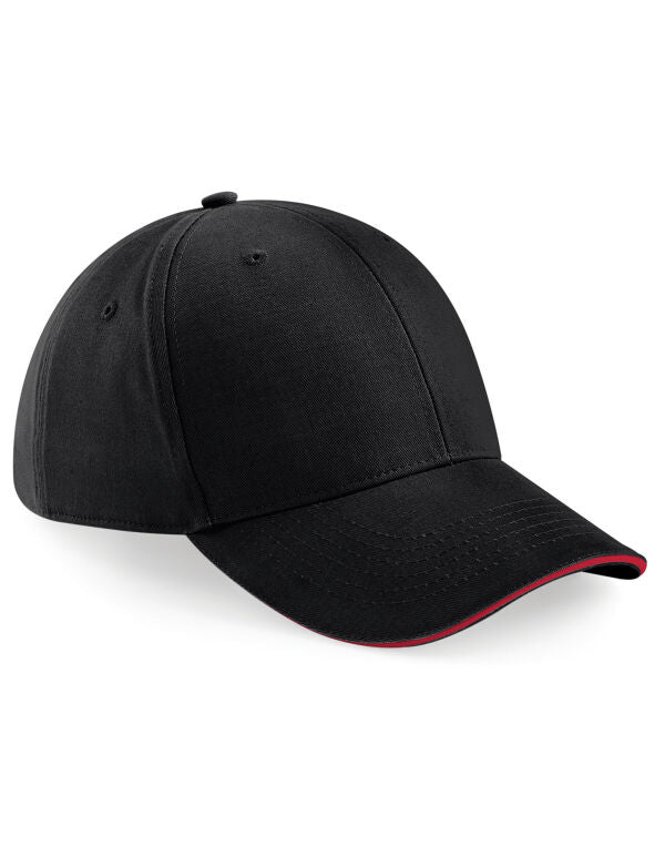 Beechfield Athleisure 6 Panel Cap | Unisex | Mid-Profile | Cotton | 8 Colours | One Size - Hat - Logo Free Clothing