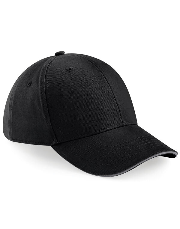 Beechfield Athleisure 6 Panel Cap | Unisex | Mid-Profile | Cotton | 8 Colours | One Size - Hat - Logo Free Clothing