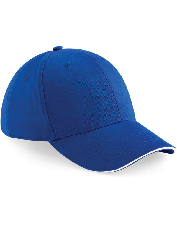 Beechfield Athleisure 6 Panel Cap | Unisex | Mid-Profile | Cotton | 8 Colours | One Size - Hat - Logo Free Clothing
