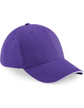 Beechfield Athleisure 6 Panel Cap | Unisex | Mid-Profile | Cotton | 8 Colours | One Size - Hat - Logo Free Clothing