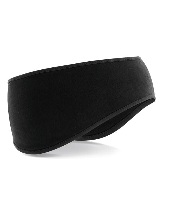 Beechfield Softshell Sports Tech Headband | Unisex | Breathable | Black or Grey | One Size - Hat - Logo Free Clothing