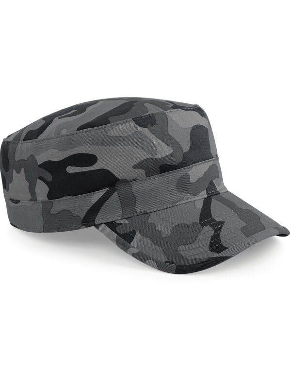 Beechfield Camo Army Cap | Unisex | Velcro Adjustment | Cotton | 7 Colours | One Size - Hat - Logo Free Clothing