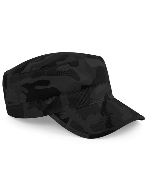 Beechfield Camo Army Cap | Unisex | Velcro Adjustment | Cotton | 7 Colours | One Size - Hat - Logo Free Clothing
