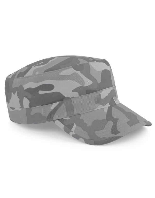 Beechfield Camo Army Cap | Unisex | Velcro Adjustment | Cotton | 7 Colours | One Size - Hat - Logo Free Clothing