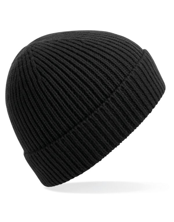 Beechfield Engineered Knit Ribbed Beanie | Unisex | Cuffed | 14 Colours | One Size - Hat - Logo Free Clothing