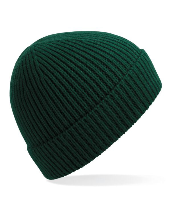 Beechfield Engineered Knit Ribbed Beanie | Unisex | Cuffed | 14 Colours | One Size - Hat - Logo Free Clothing