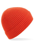Beechfield Engineered Knit Ribbed Beanie | Unisex | Cuffed | 14 Colours | One Size - Hat - Logo Free Clothing