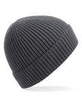 Beechfield Engineered Knit Ribbed Beanie | Unisex | Cuffed | 14 Colours | One Size - Hat - Logo Free Clothing