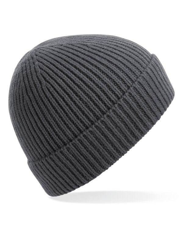 Beechfield Engineered Knit Ribbed Beanie | Unisex | Cuffed | 14 Colours | One Size - Hat - Logo Free Clothing