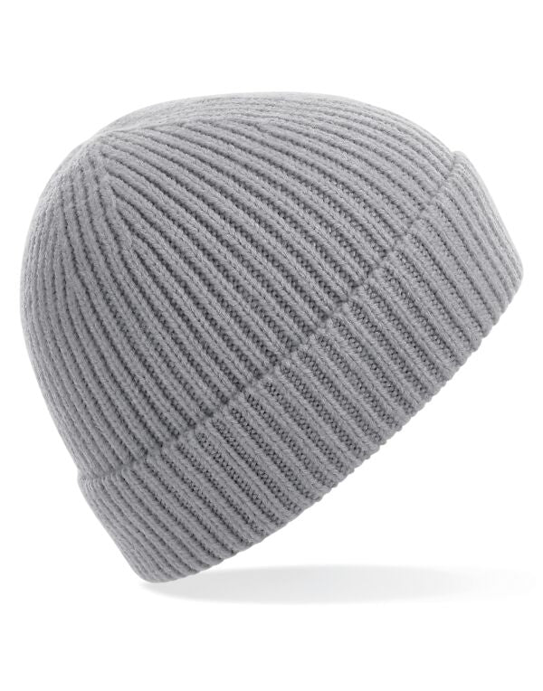 Beechfield Engineered Knit Ribbed Beanie | Unisex | Cuffed | 14 Colours | One Size - Hat - Logo Free Clothing