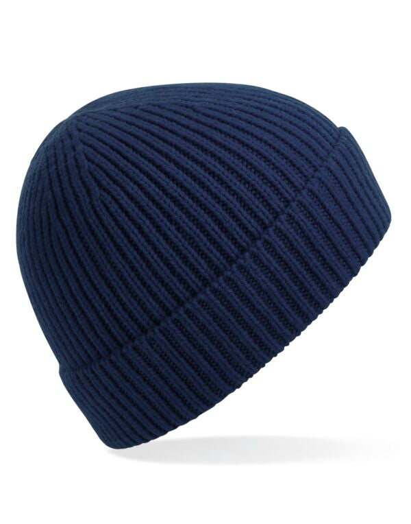 Beechfield Engineered Knit Ribbed Beanie | Unisex | Cuffed | 14 Colours | One Size - Hat - Logo Free Clothing