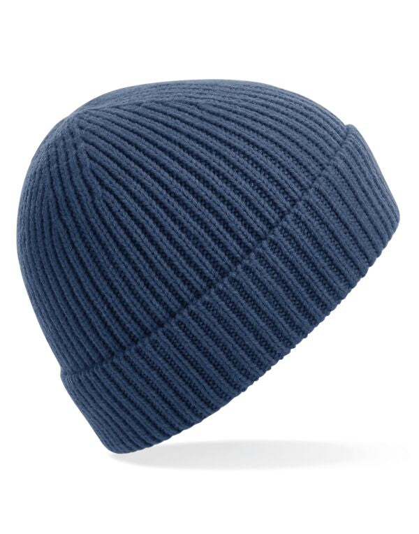 Beechfield Engineered Knit Ribbed Beanie | Unisex | Cuffed | 14 Colours | One Size - Hat - Logo Free Clothing