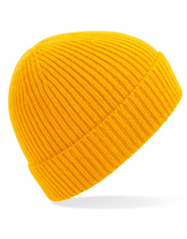 Beechfield Engineered Knit Ribbed Beanie | Unisex | Cuffed | 14 Colours | One Size - Hat - Logo Free Clothing
