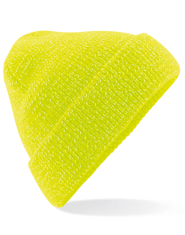 Beechfield Reflective Beanie | Unisex | Enhanced Visibility | 4 Colours | One Size - Hat - Logo Free Clothing