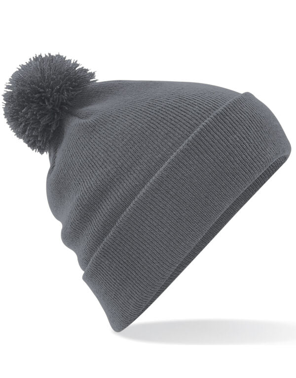 Beechfield Original Pom Pom Beanie | Unisex | Soft Touch | Cuffed | 12 Colours | One Size - Hat - Logo Free Clothing