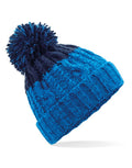 Beechfield Apres Beanie | Unisex | Heavyweight Cable Knit | Pom-Pom | 6 Colours | One Size - Hat - Logo Free Clothing