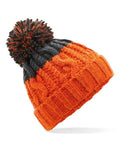 Beechfield Apres Beanie | Unisex | Heavyweight Cable Knit | Pom-Pom | 6 Colours | One Size - Hat - Logo Free Clothing