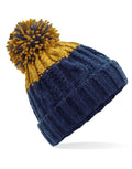 Beechfield Apres Beanie | Unisex | Heavyweight Cable Knit | Pom-Pom | 6 Colours | One Size - Hat - Logo Free Clothing