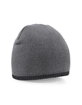 Beechfield Two-Tone Pull On Beanie | Unisex | Double Knit | Soft | 5 Colours | One Size - Hat - Logo Free Clothing