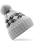Beechfield Fair Isle Snowstar® Beanie | Unisex | Pom-Pom | Cuffed | 7 Colours | One Size - Hat - Logo Free Clothing