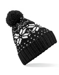 Beechfield Fair Isle Snowstar® Beanie | Unisex | Pom-Pom | Cuffed | 7 Colours | One Size - Hat - Logo Free Clothing