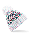 Beechfield Blizzard Bobble Beanie | Unisex | Geometric | Pom-Pom | 3 Colours | One Size - Hat - Logo Free Clothing