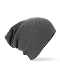 Beechfield Slouch Beanie | Unisex | Ribbed | Double Knit | 4 Colours | One Size - Hat - Logo Free Clothing