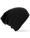 Beechfield Slouch Beanie | Unisex | Ribbed | Double Knit | 4 Colours | One Size - Hat - Logo Free Clothing