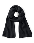 Beechfield Metro Knitted Scarf | Unisex | Ribbed | Soft Touch | 3 Colours | One Size - Scarf - Logo Free Clothing