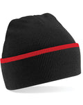 Beechfield Teamwear Beanie | Unisex | Cuffed | Warm | Stripe | 6 Colours | One Size - Hat - Logo Free Clothing