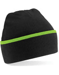 Beechfield Teamwear Beanie | Unisex | Cuffed | Warm | Stripe | 6 Colours | One Size - Hat - Logo Free Clothing