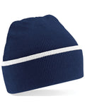 Beechfield Teamwear Beanie | Unisex | Cuffed | Warm | Stripe | 6 Colours | One Size - Hat - Logo Free Clothing