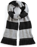 Beechfield Stadium Scarf | Unisex | Striped | Tassels | 9 Colours | One Size - Scarf - Logo Free Clothing