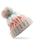 Beechfield Corkscrew Pom Pom Beanie | Unisex | Heavyweight Cable Knit | 15 Colours | One Size - Hat - Logo Free Clothing