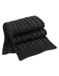 Beechfield Cable Knit Melange Scarf | Unisex | Heavyweight | Chunky | 4 Colours | One Size - Scarf - Logo Free Clothing