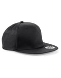 Beechfield 5 Panel Snapback Rapper Cap | Unisex | Flat Peak | 9 Colours | One Size - Hat - Logo Free Clothing