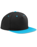 Beechfield 5 Panel Contrast Snapback Cap | Unisex | Flat Peak | 7 Colours | One Size - Hat - Logo Free Clothing