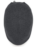 Beechfield Melton Wool Ivy Cap | Unisex | Lined | Buckle Adjust | Charcoal | One Size - Hat - Logo Free Clothing