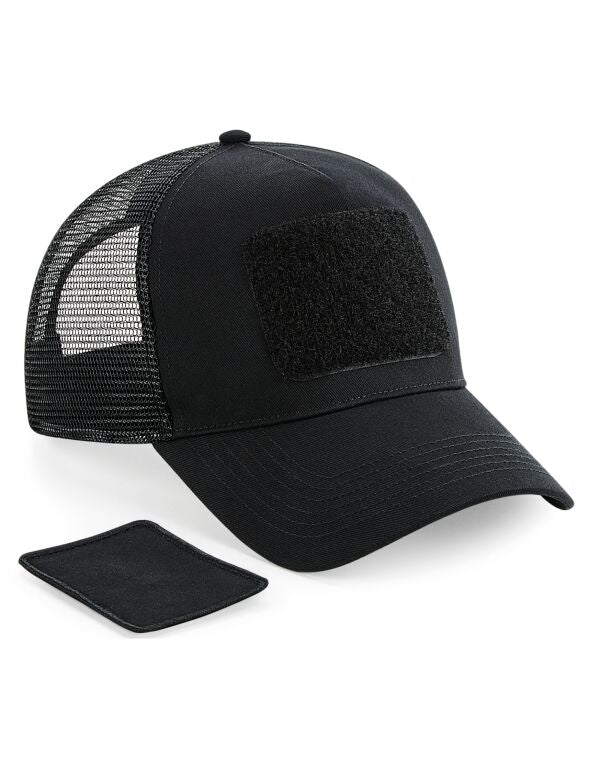 Beechfield Patch Snapback Trucker Cap | Unisex | 5 Panel | 5 Colours | One Size - Hat - Logo Free Clothing