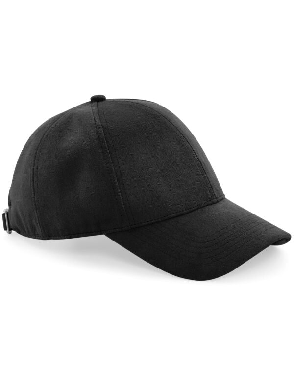 Beechfield Faux Suede 6 Panel Cap | Unisex | Buckle Adjust | 4 Colours | One Size - Hat - Logo Free Clothing
