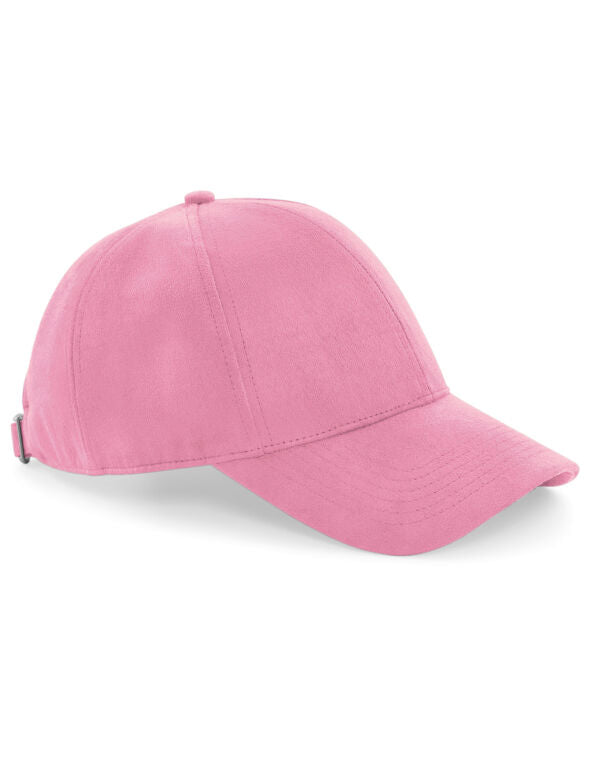 Beechfield Faux Suede 6 Panel Cap | Unisex | Buckle Adjust | 4 Colours | One Size - Hat - Logo Free Clothing