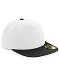 Beechfield Original Flat Peak Snapback Cap | Unisex | 5 Panel | 9 Colours | One Size - Hat - Logo Free Clothing