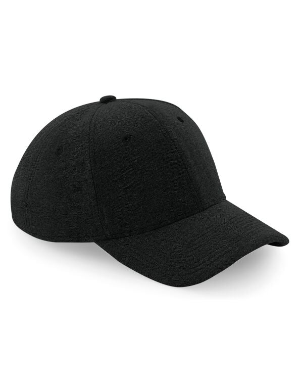 Beechfield Jersey Athleisure Baseball Cap | Unisex | 6 Panel | Buckle | 4 Colours | One Size - Hat - Logo Free Clothing